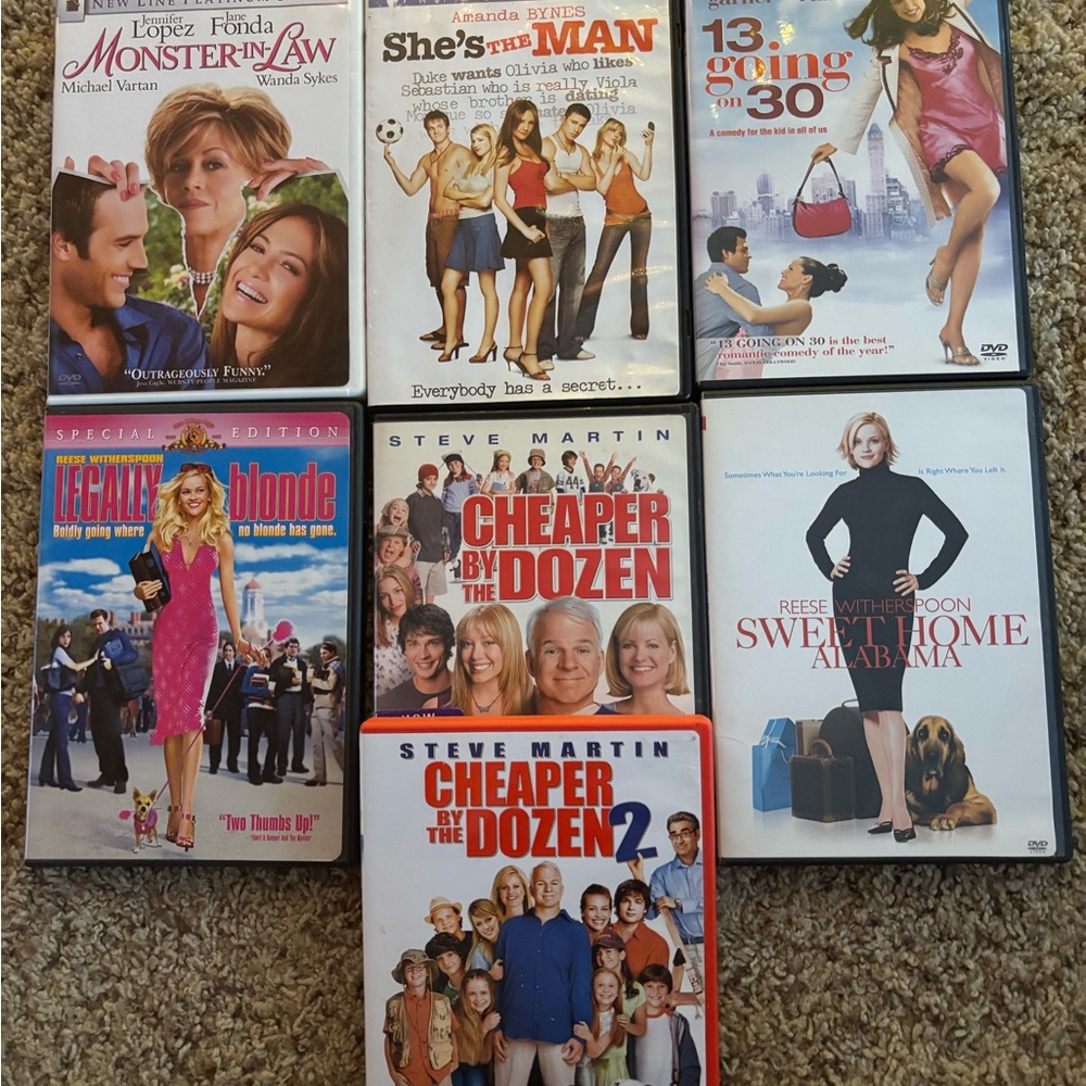 Collection of Romantic & Comedy DVDs